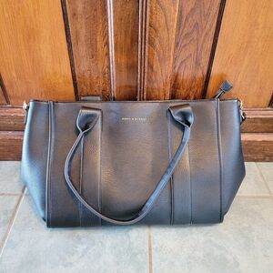 Poppy & Peonies Multitasker Tote In Black